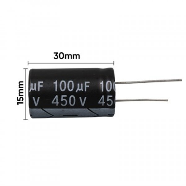 100 MF 400 V Tel Bacak Kondansatör