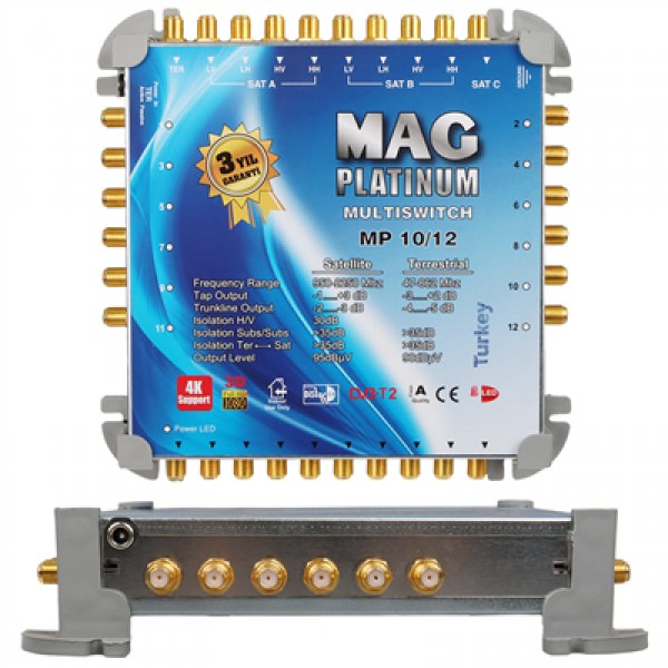 10*12 Sonlu/Kaskatlı Swıtchlı Uydu Santrali Mag Platınum