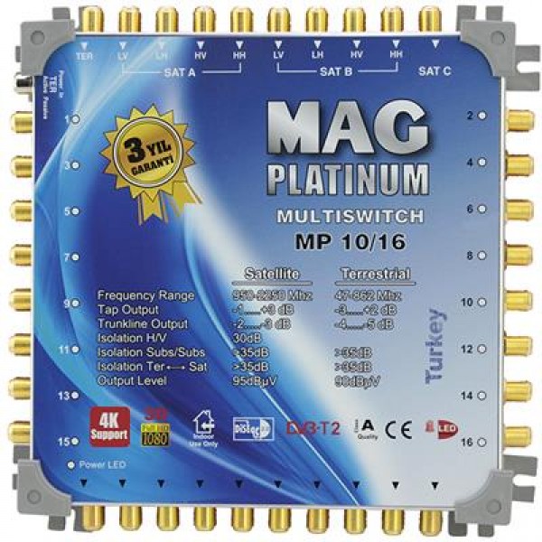 Mag Platinum 10-16 Kaskatlı Uydu Santrali