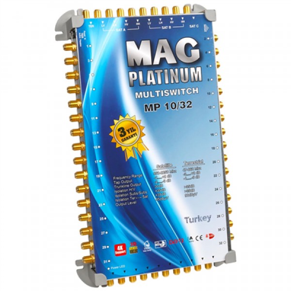 10*32 Sonlu/Kaskatlı Swıtchlı Uydu Santrali Mag Platınum