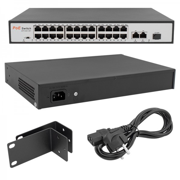 URANIUM POE-2421SFP 2X GIGABIT UPLINK 1X SFP 24 PORT 10/100 MBPS 300 WATT POE SWITCH URANIUM POE-2421SFP 2X GIGABIT UPLINK 1X SFP 24 PORT 10/100 MBPS 300 WATT POE SWITCH