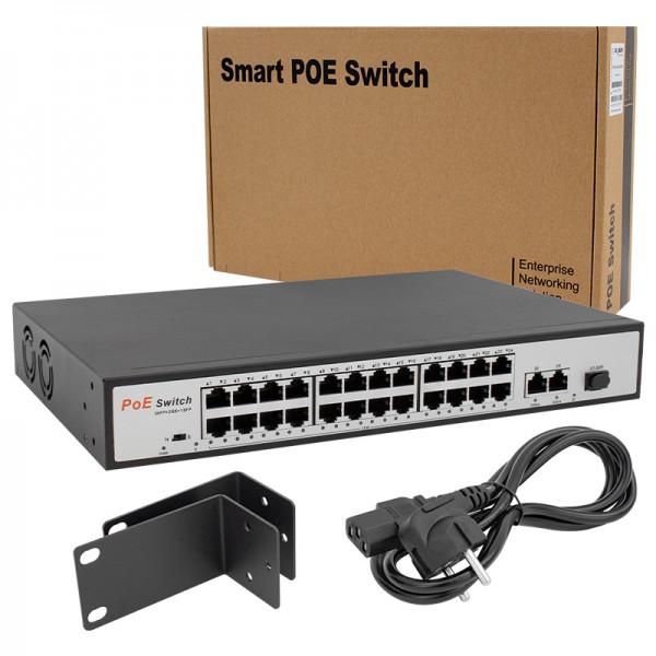 URANIUM POE-2421SFP 2X GIGABIT UPLINK 1X SFP 24 PORT 10/100 MBPS 300 WATT POE SWITCH URANIUM POE-2421SFP 2X GIGABIT UPLINK 1X SFP 24 PORT 10/100 MBPS 300 WATT POE SWITCH