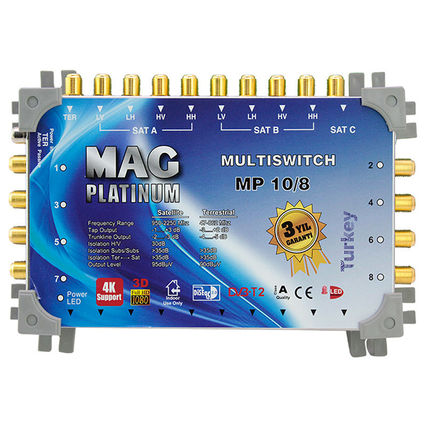 10*8 SONLU UYDU SANTRALİ MAG PLATINUM 10*8 SONLU UYDU SANTRALİ MAG PLATINUM