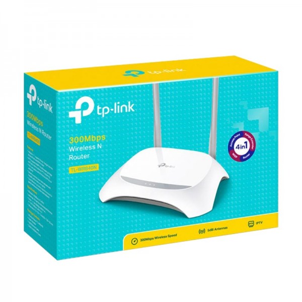 TP-LINK TL-WR840N 300 MBPS YENİ 2 ANTENLİ 4 PORT ROUTER+ACCESS POINT TP-LINK TL-WR840N 300 MBPS YENİ 2 ANTENLİ 4 PORT ROUTER+ACCESS POINT