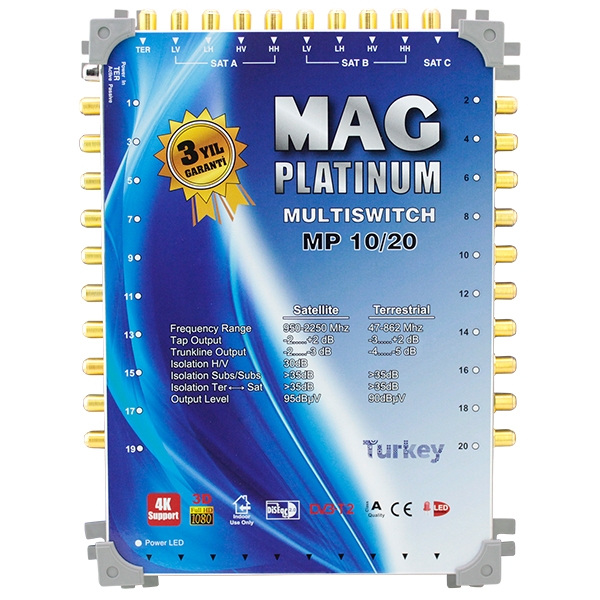 10*20 SONLU UYDU SANTRALİ MAG PLATINUM 10*20 SONLU UYDU SANTRALİ MAG PLATINUM