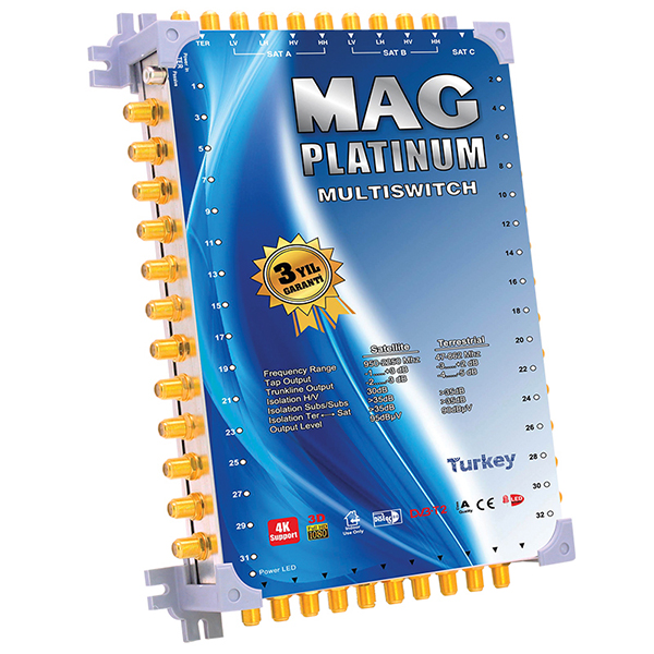 10*64 SONLU UYDU SANTRALİ MAG PLATINUM 10*64 SONLU UYDU SANTRALİ MAG PLATINUM