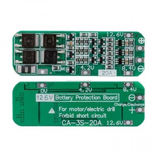 Weko 11.1V 12V 12.6V 18650 Lityum Pil Şarj Koruma Kartı - 3S 20A Matkap BMS Weko 11.1V 12V 12.6V 18650 Lityum Pil Şarj Koruma Kartı - 3S 20A Matkap BMS