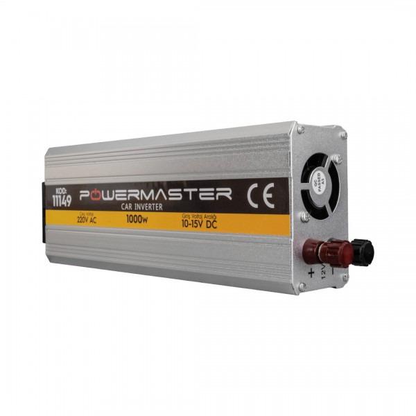 POWERMASTER PM-11149 12 VOLT - 1000 WATT MODIFIED SINUS INVERTER (10-15V ARASI-220V AC) POWERMASTER PM-11149 12 VOLT - 1000 WATT MODIFIED SINUS INVERTER (10-15V ARASI-220V AC)