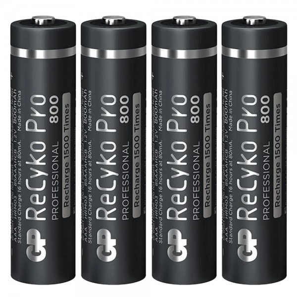 GP RECYKO PRO İNCE AAA 800 MAH 4LÜ ŞARJLI PİL GP85AAAHCB-2EB4 (GPRHCH83B205) GP RECYKO PRO İNCE AAA 800 MAH 4LÜ ŞARJLI PİL GP85AAAHCB-2EB4 (GPRHCH83B205)