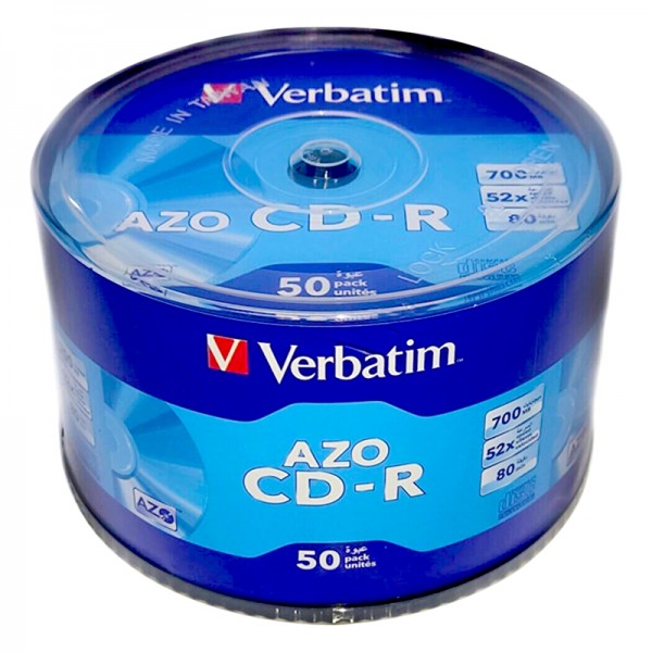 VERBATİM CD-R AZO 700MB 52X 80MIN 50Lİ PAKET VERBATİM CD-R AZO 700MB 52X 80MIN 50Lİ PAKET