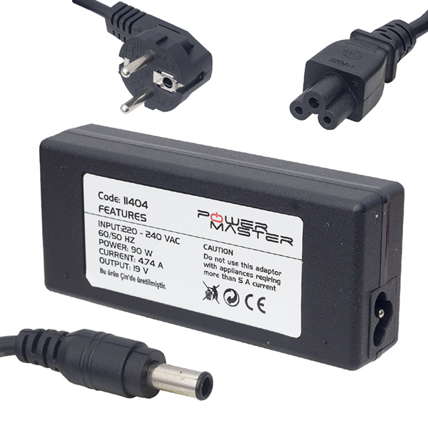 POWERMASTER 19 VOLT - 4.74 AMPER 5.5*3.0 UÇLU SAMSUNG NOTEBOOK ADAPTÖR POWERMASTER 19 VOLT - 4.74 AMPER 5.5*3.0 UÇLU SAMSUNG NOTEBOOK ADAPTÖR