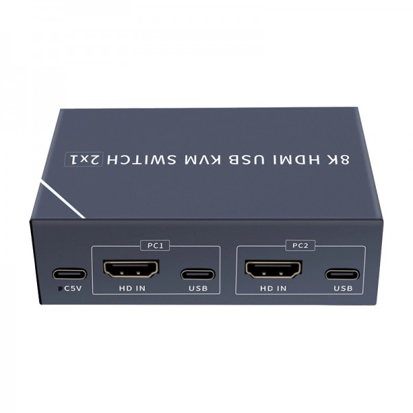 POWERMASTER PM-11777 8K HDMI USB KVM SWITCH 2X1