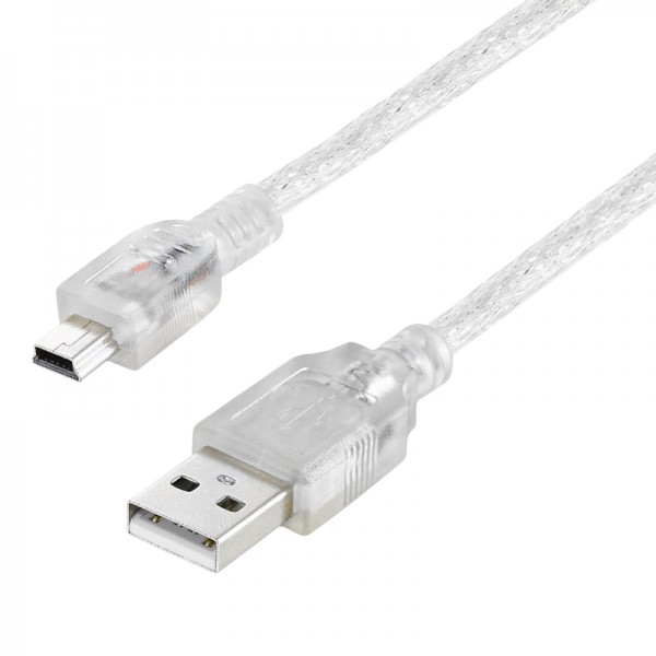 IPOD ŞARJ ALETİ KABLOSU USB 5 PİN GENİŞ 1.5 METRE ŞEFFAF POWERMASTER (SL-UK5)