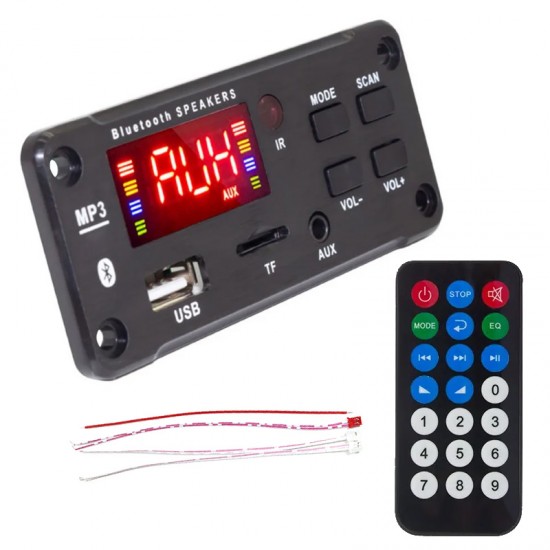 MAGICVOICE G020 USB/SD/AUX/BLUETOOTH/KUMANDA/2*40W ANFİ ÇIKIŞLI OTO TEYP ÇEVİRİCİ DİJİTAL PLAYER BOARD