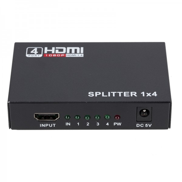 POWERMASTER PM-12081 1.4V 1080P 4KX2K 4 PORT HDMI SPLITTER DAĞITICI POWERMASTER PM-12081 1.4V 1080P 4KX2K 4 PORT HDMI SPLITTER DAĞITICI
