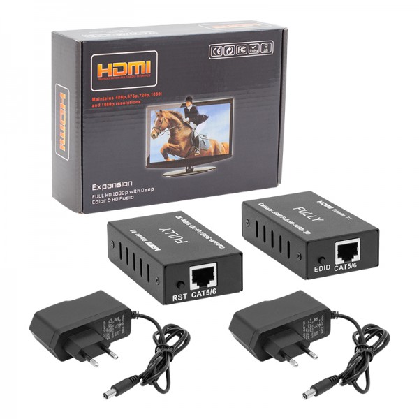 FULLY 608H HDMI TO CAT5/CAT6 60 METRE UZATICI EXTENDER FULLY 608H HDMI TO CAT5/CAT6 60 METRE UZATICI EXTENDER