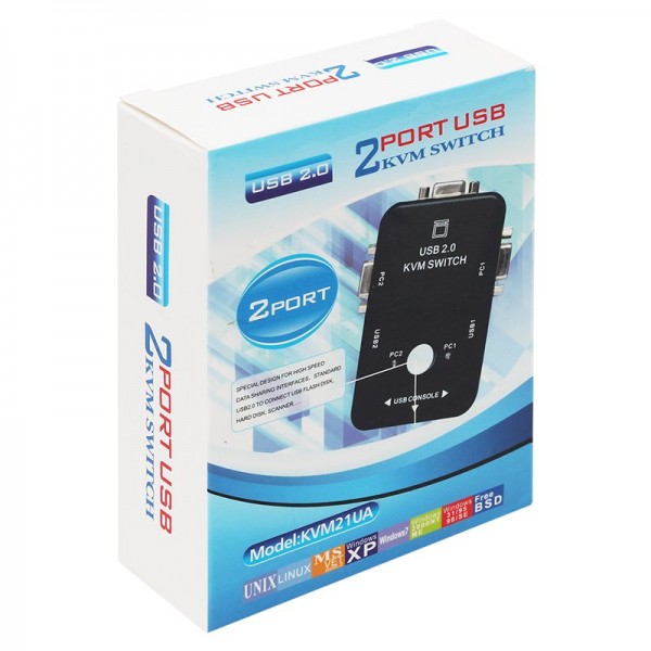 POWERMASTER PM-12690 USB 2.0 MANUEL 2 PORT KVM SWITCH POWERMASTER PM-12690 USB 2.0 MANUEL 2 PORT KVM SWITCH