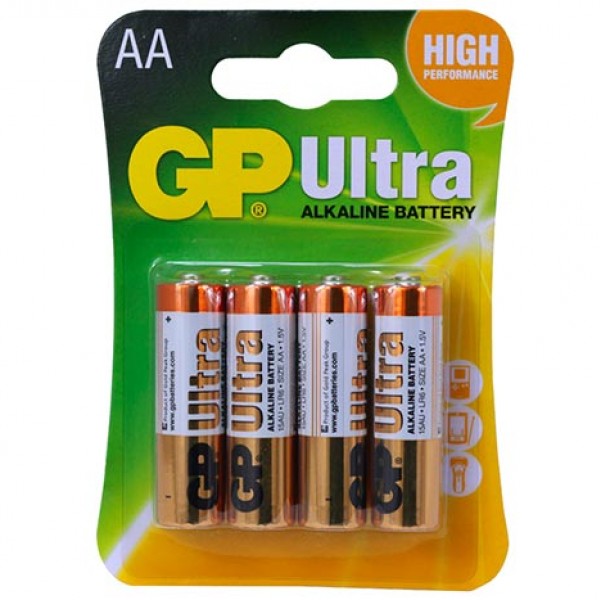 GP 15AU ALKALİN 1.5 VOLT AA KALEM PİL (4LÜ PAKET FİYATI)