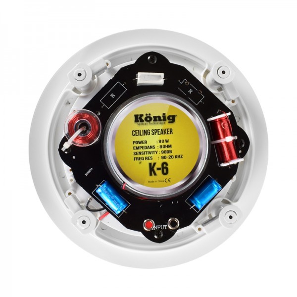 KÖNİG K-6 20 CM TWEETERLİ CROSOVERLI TRAFOSUZ ALÇIPAN HOPARLÖR KÖNİG K-6 20 CM TWEETERLİ CROSOVERLI TRAFOSUZ ALÇIPAN HOPARLÖR