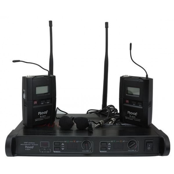 ROOF R-920 2 YAKA 2 KANAL UHF TELSİZ MİKROFON