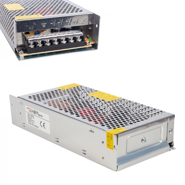 POWERMASTER PM-13036 24 VOLT - 10 AMPER METAL KASA ADAPTÖR POWERMASTER PM-13036 24 VOLT - 10 AMPER METAL KASA ADAPTÖR