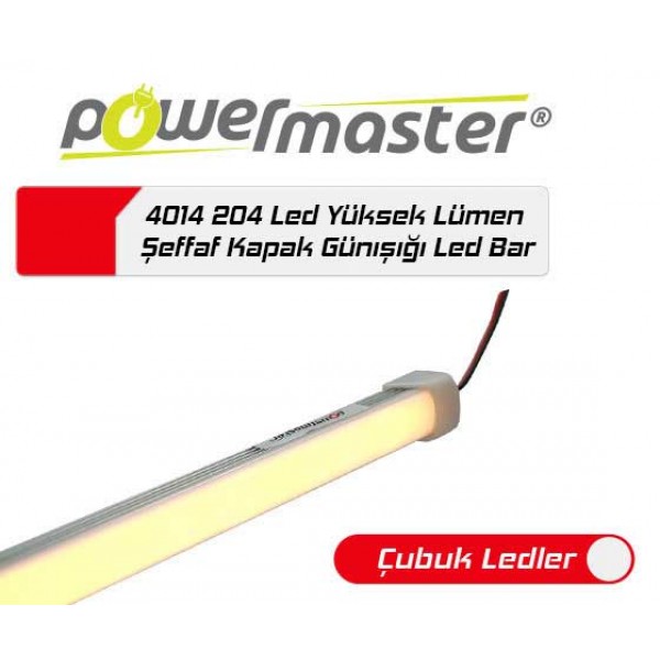 POWERMASTER 4014 204 LED ŞEFFAF KAPAK YÜKSEK LÜMEN GÜN IŞIĞI LEDBAR