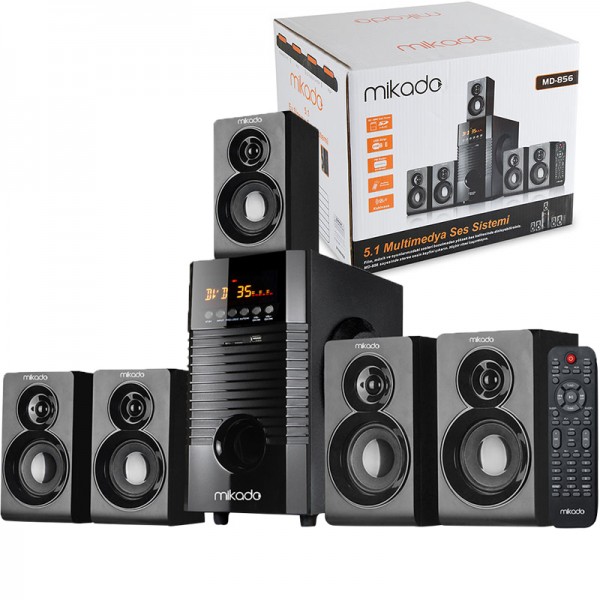 MIKADO MD-856 BT 5+1 USB+SD+FM DESTEKLİ MULTIMEDYA BLUETOOTH SPEAKER MIKADO MD-856 BT 5+1 USB+SD+FM DESTEKLİ MULTIMEDYA BLUETOOTH SPEAKER