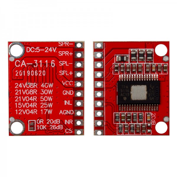 CA-3116 TPA3116 AUDIO MODUL TV SES KARTI 5V-24V ARASI CA-3116 TPA3116 AUDIO MODUL TV SES KARTI 5V-24V ARASI