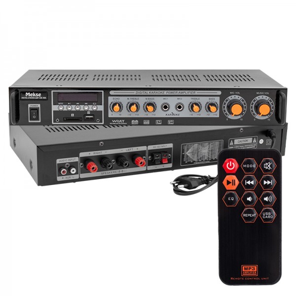 MEKSE UA-103 USB/AUX/UK/BLUETOOTHLU 220V-12V GİRİŞL 50+50 W-STEREO TRAFOSUZ ANFİ MEKSE UA-103 USB/AUX/UK/BLUETOOTHLU 220V-12V GİRİŞL 50+50 W-STEREO TRAFOSUZ ANFİ
