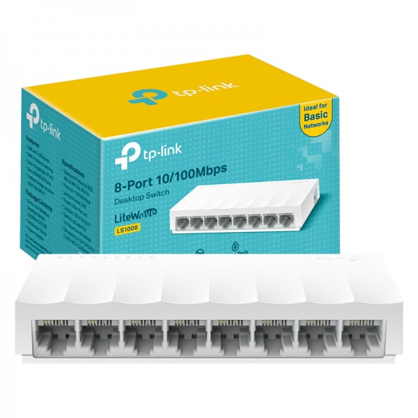 TP-LINK LS1008 8 PORT 10/100 MBPS ETHERNET SWITCH TP-LINK LS1008 8 PORT 10/100 MBPS ETHERNET SWITCH
