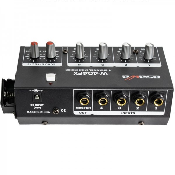 OSAWA W-404FX MİK GİRİŞ-1 LINE ÇIKIŞ EKOLU MİK ÇOĞALTICI 4 KANAL MINI MIXER 20 DB ADAPTÖRLÜ OSAWA W-404FX MİK GİRİŞ-1 LINE ÇIKIŞ EKOLU MİK ÇOĞALTICI 4 KANAL MINI MIXER 20 DB ADAPTÖRLÜ