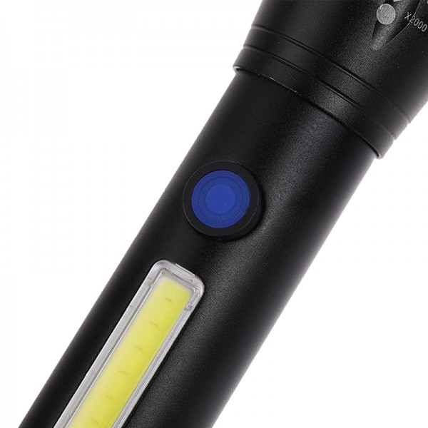POWERMASTER PM-14621 METAL FLASHLIGHT COB POWER LEDLİ ŞARJLI EL FENERİ POWERMASTER PM-14621 METAL FLASHLIGHT COB POWER LEDLİ ŞARJLI EL FENERİ