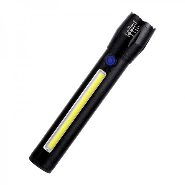 POWERMASTER PM-14621 METAL FLASHLIGHT COB POWER LEDLİ ŞARJLI EL FENERİ POWERMASTER PM-14621 METAL FLASHLIGHT COB POWER LEDLİ ŞARJLI EL FENERİ