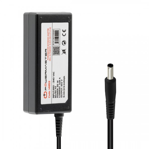 POWERMASTER PM-14853 19.5 VOLT - 3.33 AMPER 4.5*3.0 MM UÇLU ADAPTÖR (DELL ULTRABOOK NOTEBOOK) POWERMASTER PM-14853 19.5 VOLT - 3.33 AMPER 4.5*3.0 MM UÇLU ADAPTÖR (DELL ULTRABOOK NOTEBOOK)