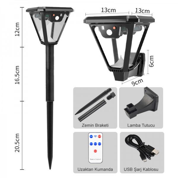 POWERMASTER HS-V83 SOLAR SENSÖRLÜ 100 SMD LEDLİ 3 MODLU BAHÇE VE DUVAR LAMBASI POWERMASTER HS-V83 SOLAR SENSÖRLÜ 100 SMD LEDLİ 3 MODLU BAHÇE VE DUVAR LAMBASI