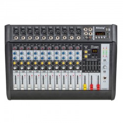 KÖNİG K-10P 500FX DIAMOND 99 DSP  2X250 500 W USB-SD-BLUETOOTH 10 KANAL POWER MIXER