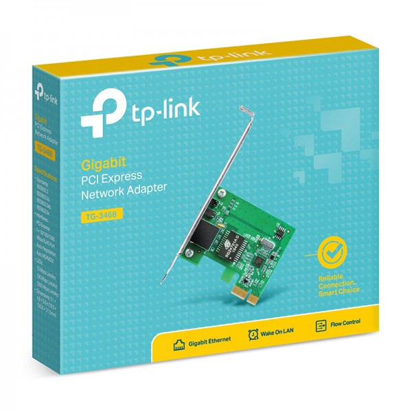 TP-LINK TG-3468 10/100/1000 MBPS PCI-EX GIGABIT ETHERNET KARTI TP-LINK TG-3468 10/100/1000 MBPS PCI-EX GIGABIT ETHERNET KARTI