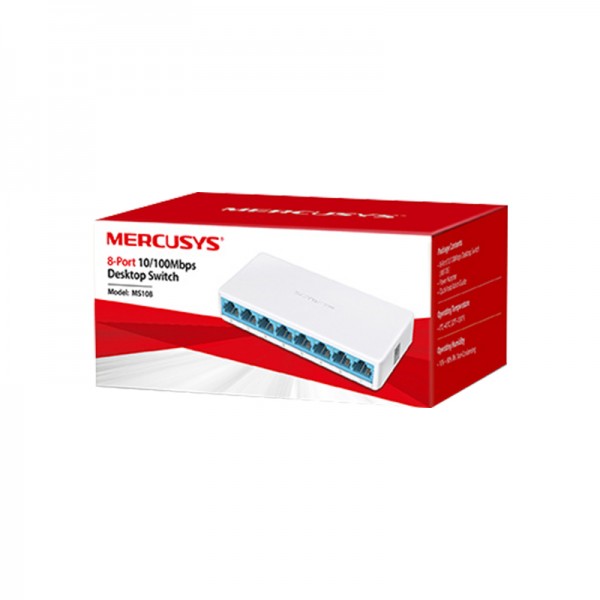 TP-LINK MERCUSYS MS108 8 PORT 10/100 MBPS ETHERNET SWITCH TP-LINK MERCUSYS MS108 8 PORT 10/100 MBPS ETHERNET SWITCH