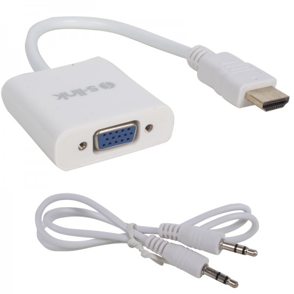 S-LINK SL-HVS12 HDMI TO VGA + AUDIO ÇEVİRİCİ S-LINK SL-HVS12 HDMI TO VGA + AUDIO ÇEVİRİCİ
