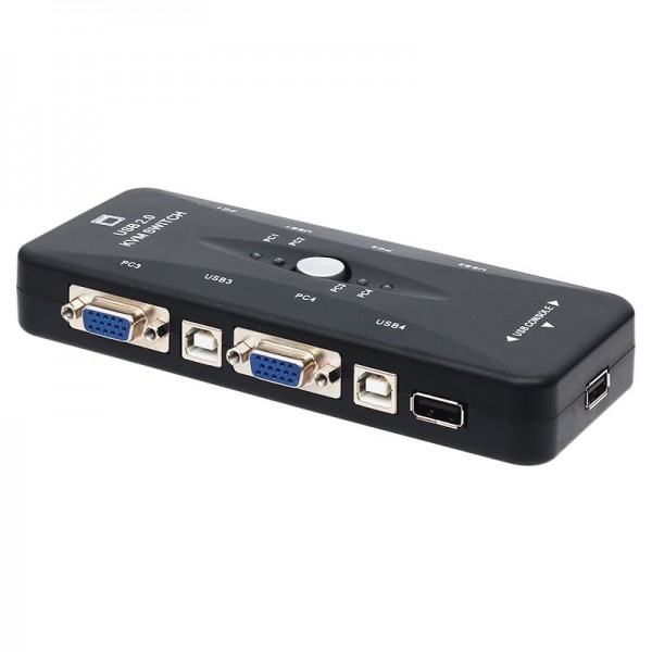 POWERMASTER PM-15166 4 PORT USB MANUEL BUTONLU KVM SWITCH POWERMASTER PM-15166 4 PORT USB MANUEL BUTONLU KVM SWITCH