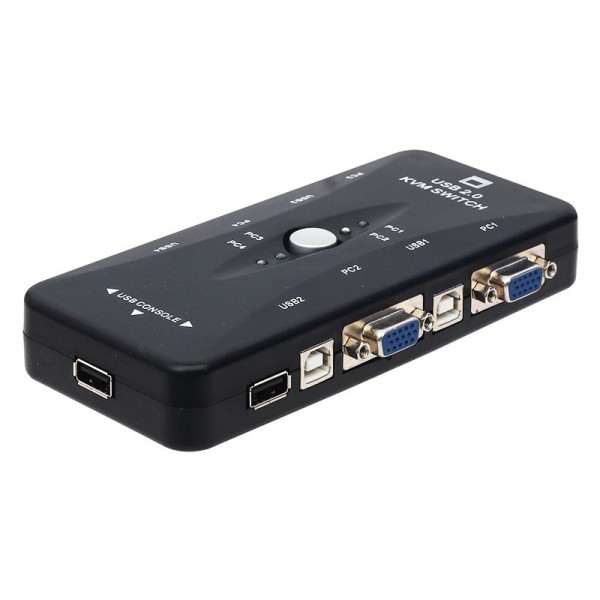 POWERMASTER PM-15166 4 PORT USB MANUEL BUTONLU KVM SWITCH POWERMASTER PM-15166 4 PORT USB MANUEL BUTONLU KVM SWITCH