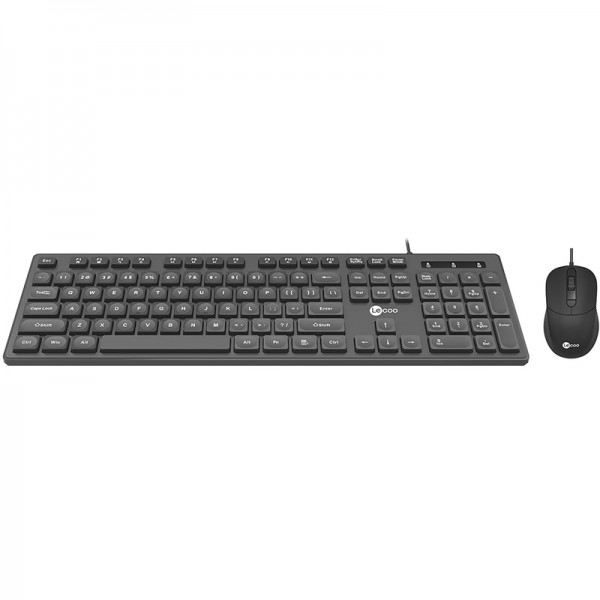 LENOVO LECOO CM102 USB KABLOLU SİYAH Q KLAVYE MOUSE SET LENOVO LECOO CM102 USB KABLOLU SİYAH Q KLAVYE MOUSE SET