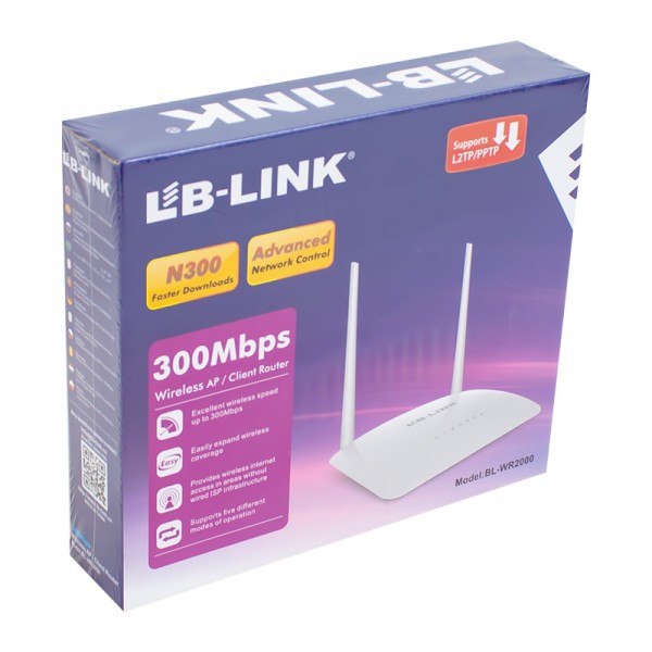LB-LINK BL-WR2000 300 MBPS 2 ANTENLİ WİRELESS N ROUTER LB-LINK BL-WR2000 300 MBPS 2 ANTENLİ WİRELESS N ROUTER