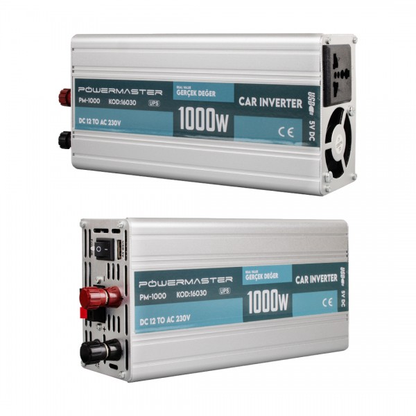 POWERMASTER PM-1000 12 VOLT - 1000 WATT ŞARJLI UPSLİ INVERTER POWERMASTER PM-1000 12 VOLT - 1000 WATT ŞARJLI UPSLİ INVERTER