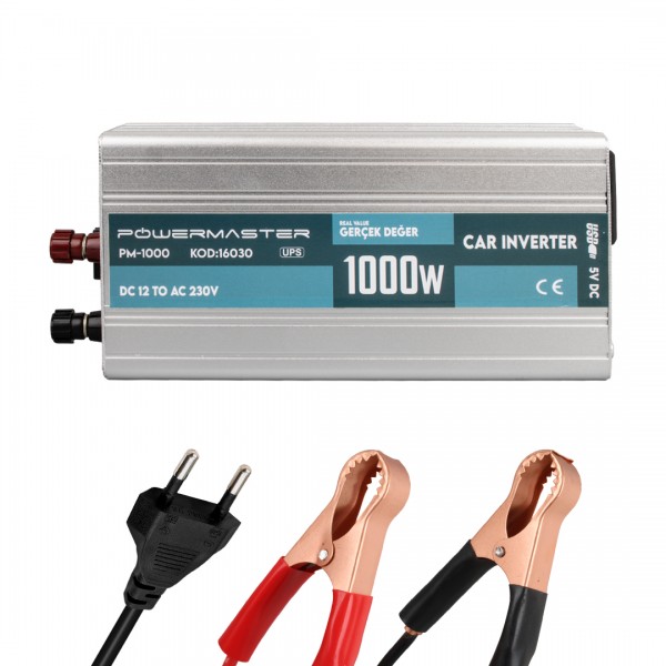 POWERMASTER PM-1000 12 VOLT - 1000 WATT ŞARJLI UPSLİ INVERTER POWERMASTER PM-1000 12 VOLT - 1000 WATT ŞARJLI UPSLİ INVERTER