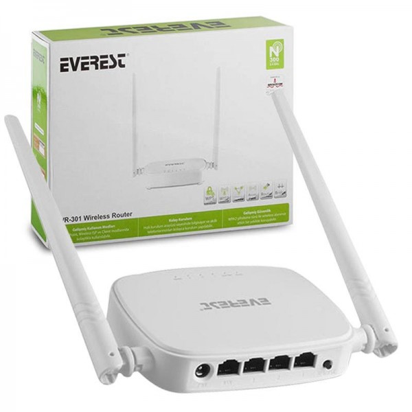 EVEREST EWR-301 300 MBPS ACCESS POINT+REPEATER+ KABLOSUZ ROUTER EVEREST EWR-301 300 MBPS ACCESS POINT+REPEATER+ KABLOSUZ ROUTER