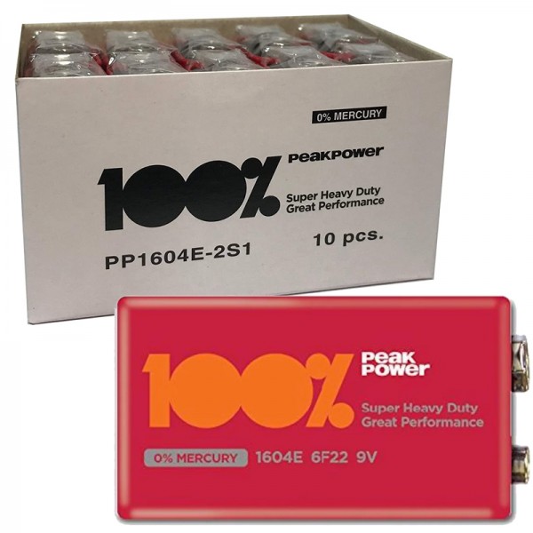 GP PP1604E-2S1 PEAK POWER 9 VOLT PİL (10LU PAKET)