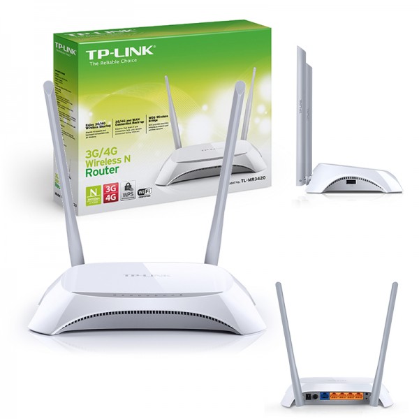 TP-LINK TL-MR3420 3G/4G 300 MBPS KABLOSUZ N ROUTER TP-LINK TL-MR3420 3G/4G 300 MBPS KABLOSUZ N ROUTER