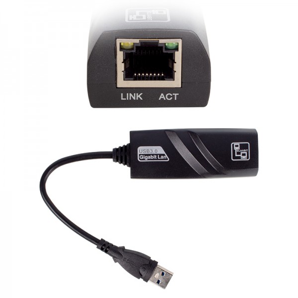 POWERMASTER PM-16299 USB 3.0 TO ETHERNET 10/100/1000MBPS GİGABİT ETHERNET ÇEVİRİCİ ADAPTÖR