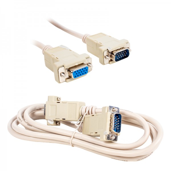 POWERMASATER 15 PİN ERKEK/DİŞİ GRİ 1.8 METRE VGA KABLO POWERMASATER 15 PİN ERKEK/DİŞİ GRİ 1.8 METRE VGA KABLO